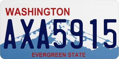 WA license plate AXA5915