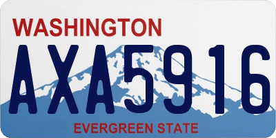 WA license plate AXA5916