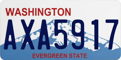 WA license plate AXA5917