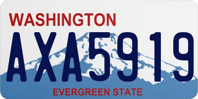 WA license plate AXA5919