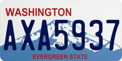 WA license plate AXA5937
