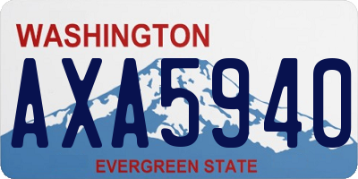WA license plate AXA5940