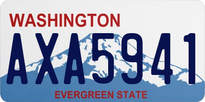 WA license plate AXA5941