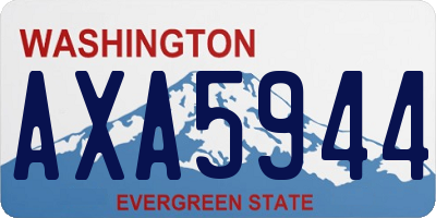 WA license plate AXA5944