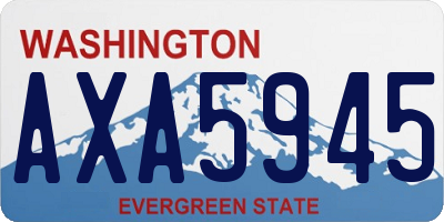 WA license plate AXA5945