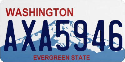 WA license plate AXA5946