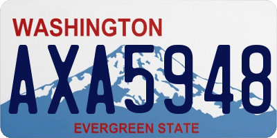 WA license plate AXA5948