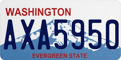 WA license plate AXA5950