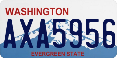 WA license plate AXA5956
