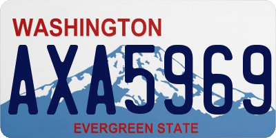 WA license plate AXA5969