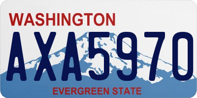 WA license plate AXA5970