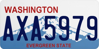 WA license plate AXA5979