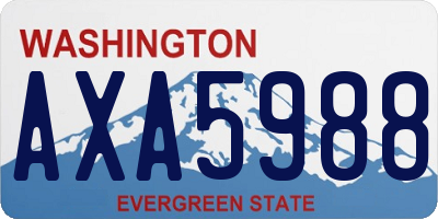 WA license plate AXA5988