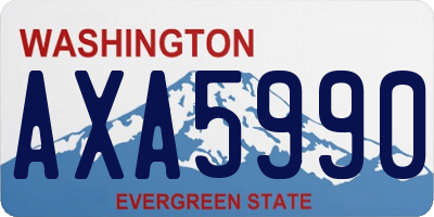 WA license plate AXA5990