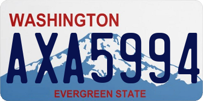 WA license plate AXA5994