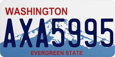 WA license plate AXA5995