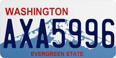 WA license plate AXA5996