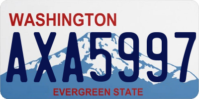 WA license plate AXA5997