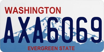 WA license plate AXA6069