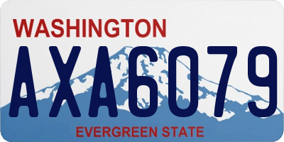 WA license plate AXA6079