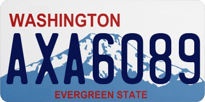 WA license plate AXA6089