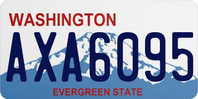 WA license plate AXA6095