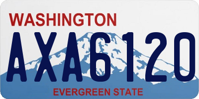 WA license plate AXA6120