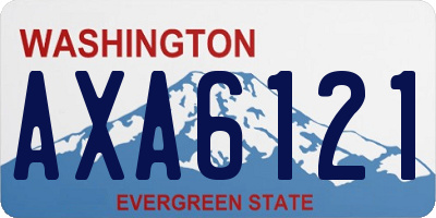 WA license plate AXA6121