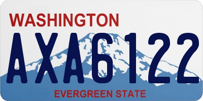 WA license plate AXA6122
