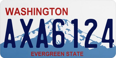 WA license plate AXA6124
