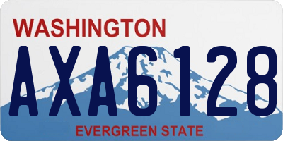 WA license plate AXA6128