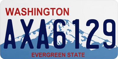 WA license plate AXA6129