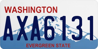 WA license plate AXA6131