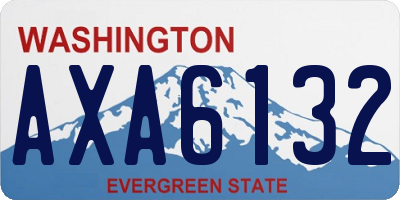 WA license plate AXA6132