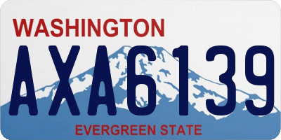 WA license plate AXA6139