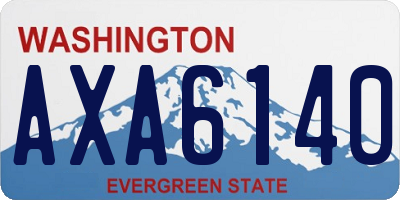 WA license plate AXA6140