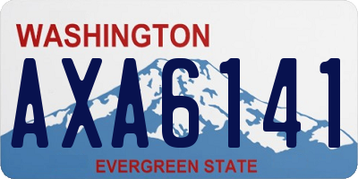 WA license plate AXA6141