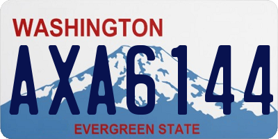 WA license plate AXA6144