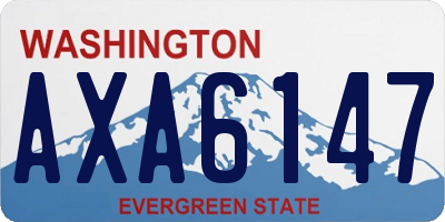 WA license plate AXA6147