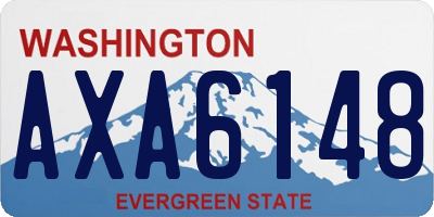 WA license plate AXA6148
