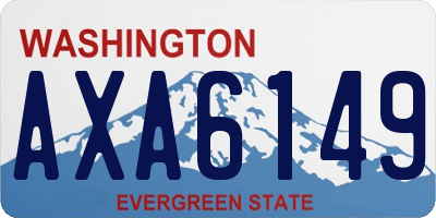 WA license plate AXA6149