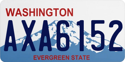 WA license plate AXA6152