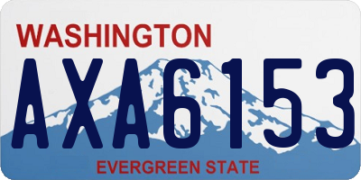 WA license plate AXA6153
