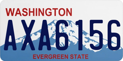 WA license plate AXA6156