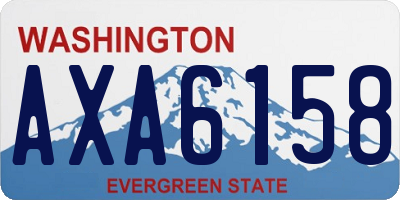 WA license plate AXA6158