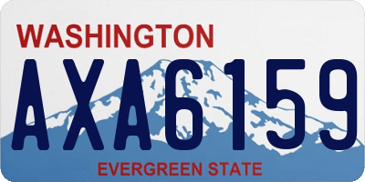 WA license plate AXA6159