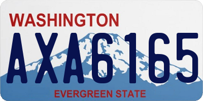 WA license plate AXA6165