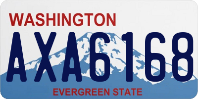 WA license plate AXA6168