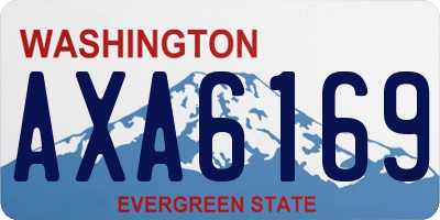 WA license plate AXA6169