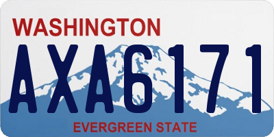 WA license plate AXA6171
